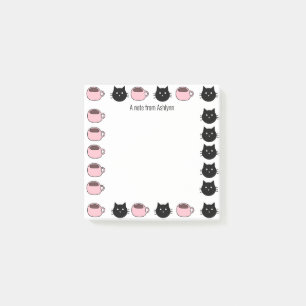 Cute Cats and Coffee Post-it Notes