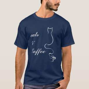 Cute Cats And Coffee T T-Shirt