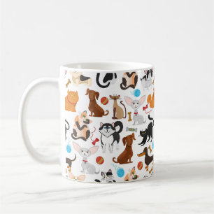 Cute Cats and Dogs Mug