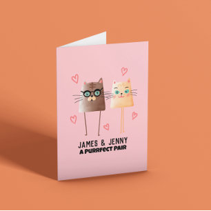 Cute Cats Anniversary  Card