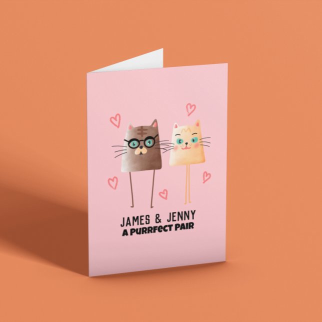 Cute Cats Anniversary  Card (Creator Uploaded)