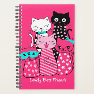 Cute Cats Best Friends Gift Funny Kitten Cat,Kitty Planner