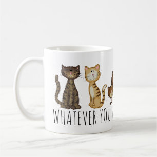 Cute Cats Cartoon Personalised Coffee Mug