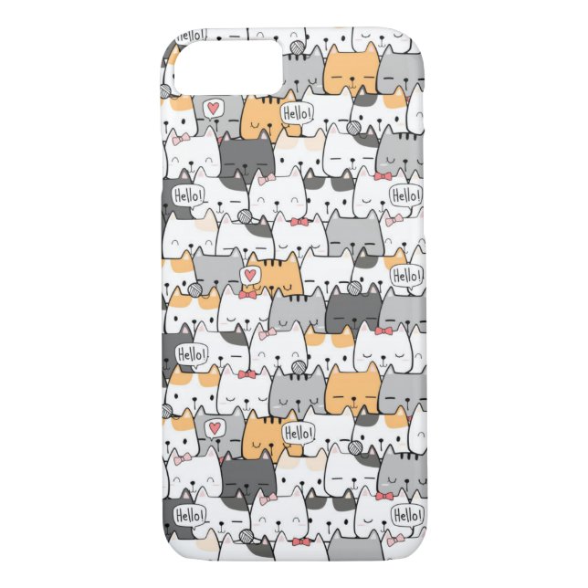 Cute Cats Case-Mate iPhone Case (Back)