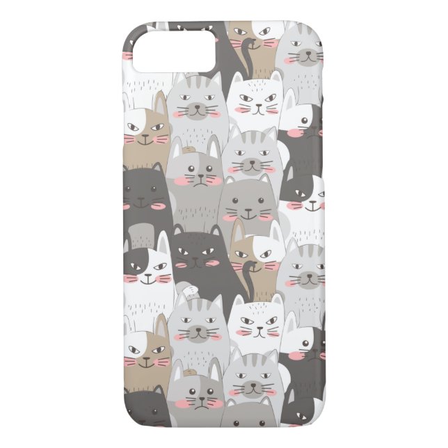 Cute Cats Case-Mate iPhone Case (Back)