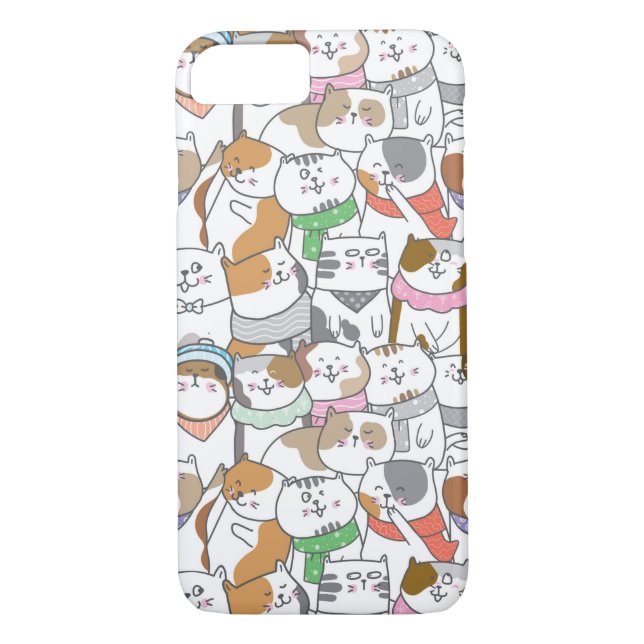 Cute Cats Case-Mate iPhone Case (Back)