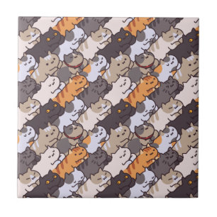 Cute Cats  Ceramic Tile
