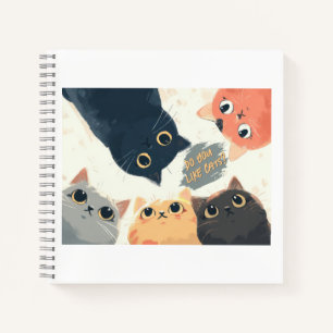 Cute Cats Circle – Kawaii Cat Illustration Notebook