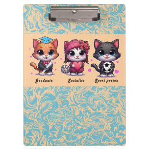 cute cats clipboard