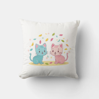 Cute cats cushion