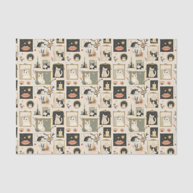 Cute Cats Decoupage Tissue Paper (Front)