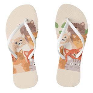 Cute Cats Flip Flops