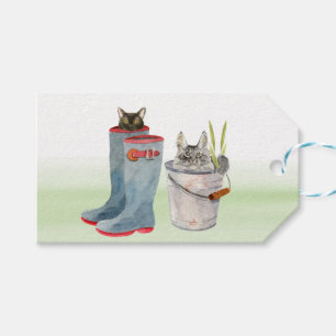 Cute Cats From My Garden Gift Tag