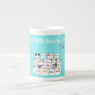 Cute Cats, Furry little Bundle of Joy Bone China Mug