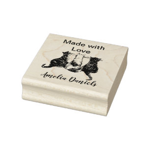 Cute Cats Handmade by Rubber Stamp