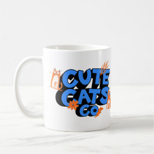 Cute Cats Happy Fun Art Coffee Mug