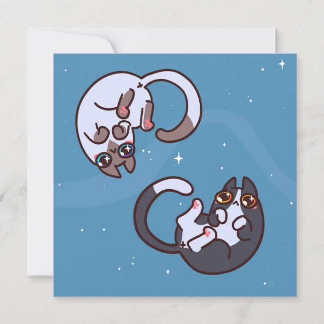 Cute Cats Holiday Card (Front)