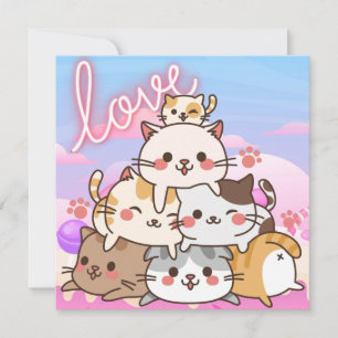 Cute Cats Holiday Card