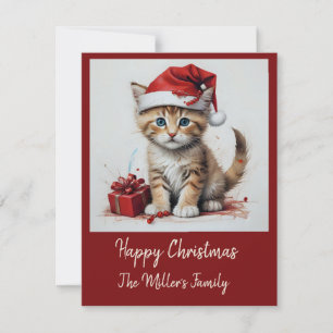 cute Cats in christmas Disguise - holiday vibes Card