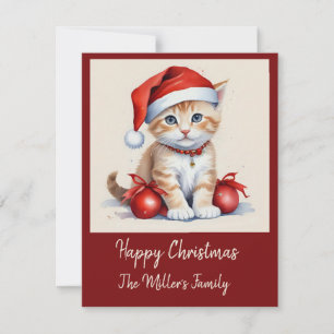 cute Cats in christmas Disguise - holiday vibes Card
