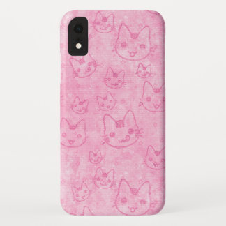 Cute Cats In Pink Girly and sweet iPhone XR Case