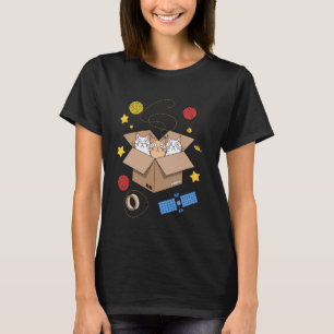 Cute Cats In Space Funny Ironic Cat Kitten Humour T-Shirt