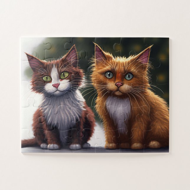Cute Cats Jigsaw Puzzle (Horizontal)