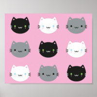 Cute Cats & Kawaii Kittens (Pink)