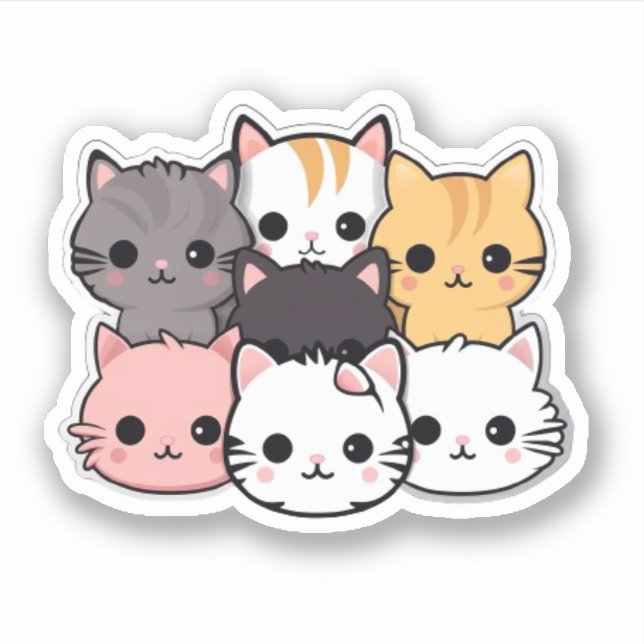 Cute Cats Kawaii Pet Animal  (Front)