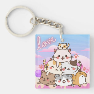Cute Cats Keychain
