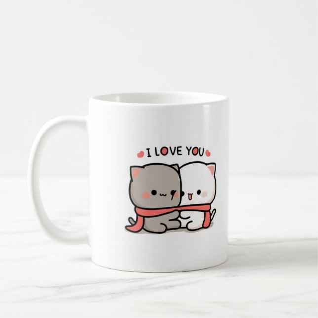 cute cats | Love Coffee Mug (Left)
