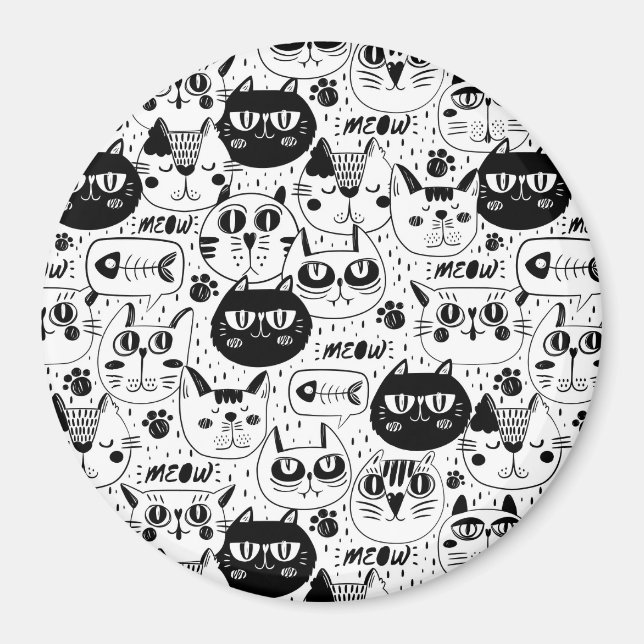 Cute Cats Magnet (Front)