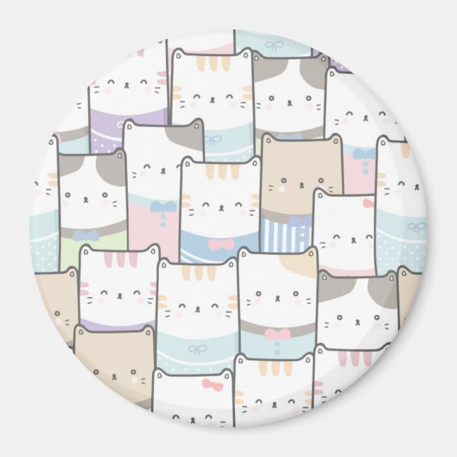 Cute Cats Magnet (Front)