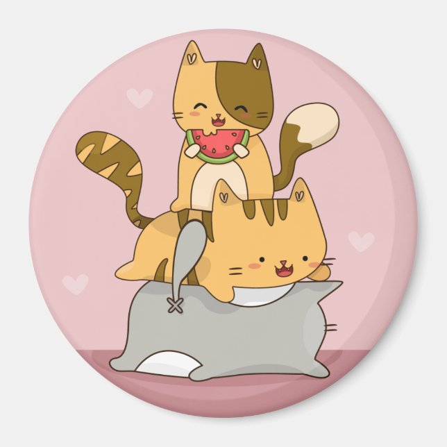 Cute Cats Magnet (Front)
