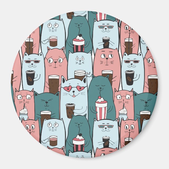 Cute Cats Magnet (Front)