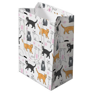 Cute Cats Medium Gift Bag