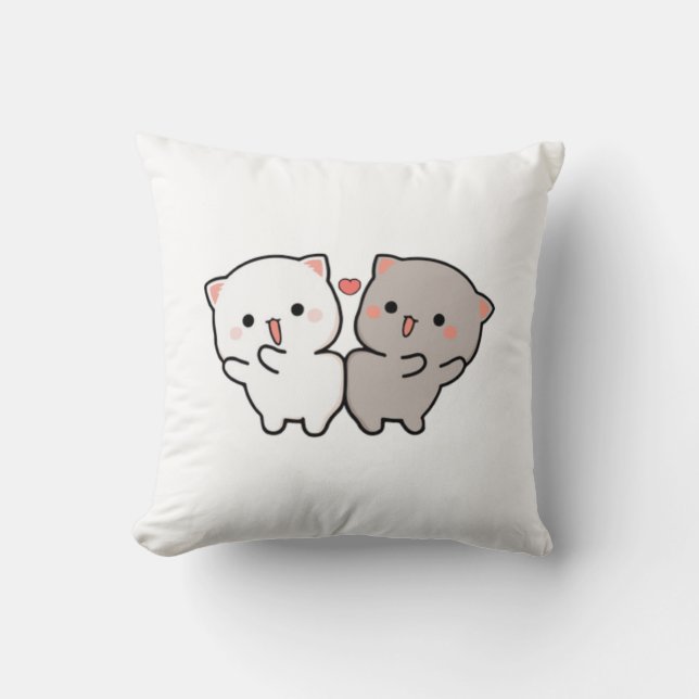 cute cats mochi cushion (Front)
