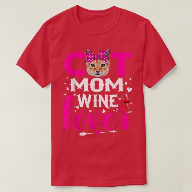 Cute Cats Mother Lover Cat Dog Mother's Day  T-Shirt (Design Front)
