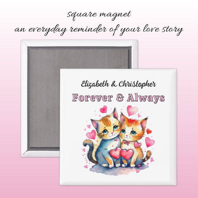 Cute cats names forever pink magnet (Creator Uploaded)