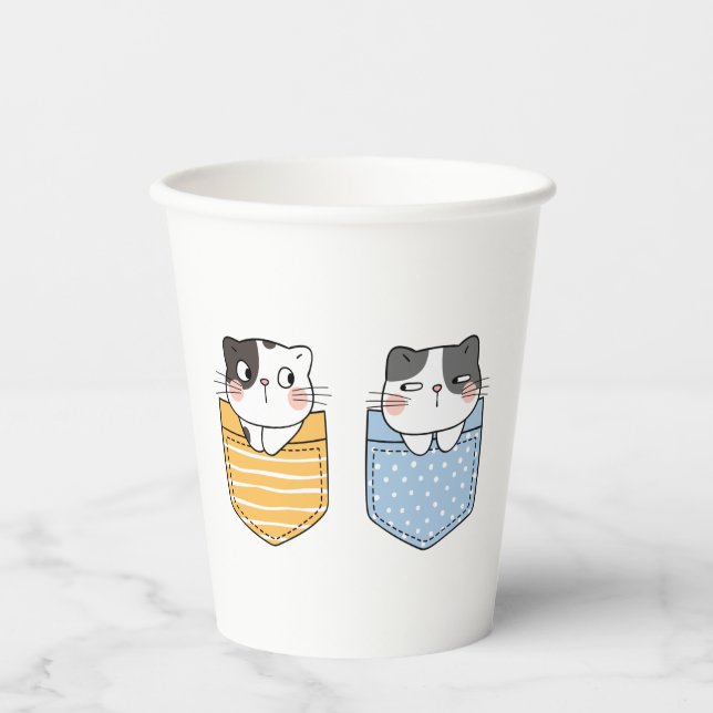 Cute Cats Paper Cups (Front)