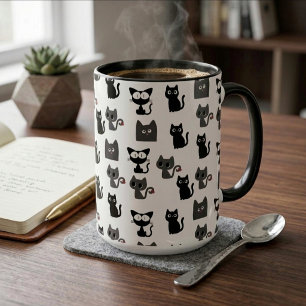 Cute Cats Pattern All Over Print Feline Mug