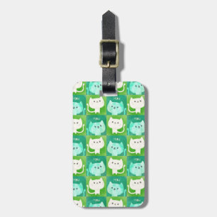 Cute Cats Pattern Luggage Tag