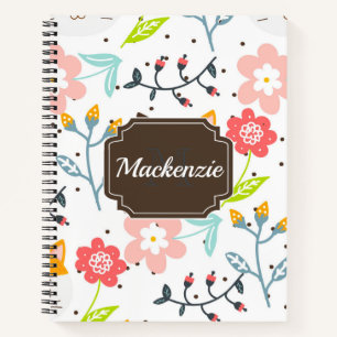 Cute Cats Pattern Notebook