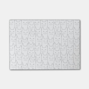Cute cats pattern post-it notes
