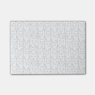 Cute cats pattern post-it notes
