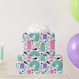 Cute Cats Pattern Wrapping Paper