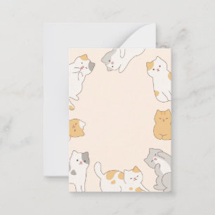 Cute cats pet card