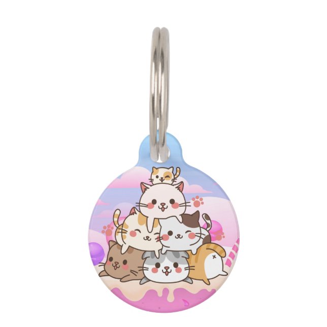 Cute Cats Pet Tag (Front)