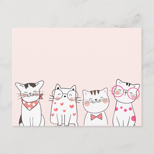 Cute cats  postcard (Front)