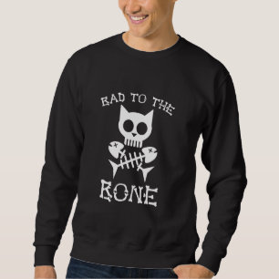 Cute Cats T Animals Bad To The Bone Cat Plus Size Sweatshirt